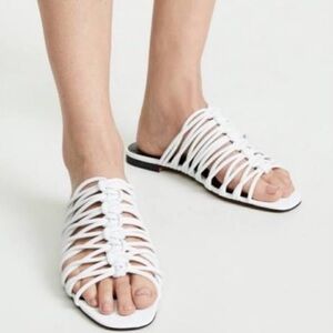 Rebecca Minkoff Maelynn White Slide Sandals – NIB – 6.5M & 8.5M